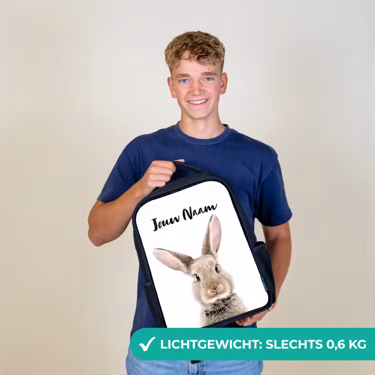 Koen Konijn Rugzak - Zwart middel -sfeer7_NL