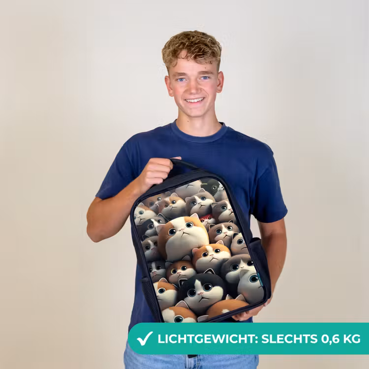 Lapjes Katjes Rugzak - Zwart middel -sfeer7_NL