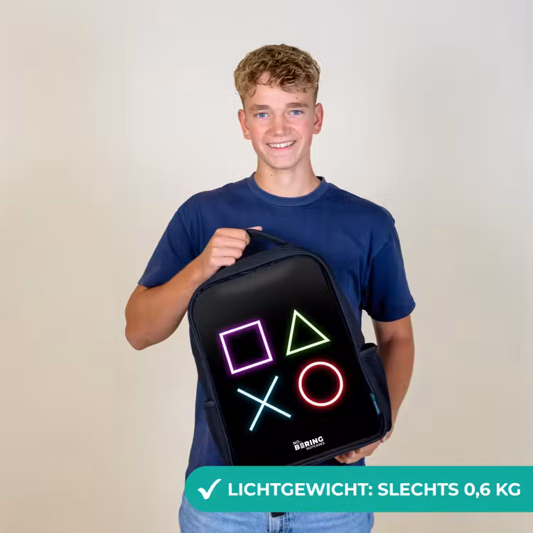 Neonverlicthe symbolen Rugzak - Zwart middel -sfeer7_NL