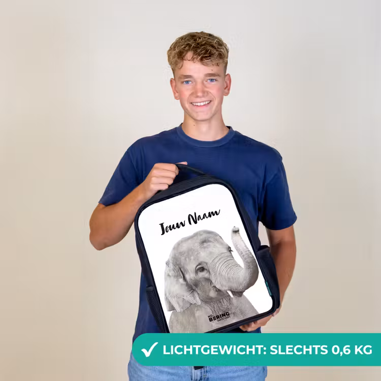 Oscar Olifant Rugzak - Zwart middel -sfeer7_NL