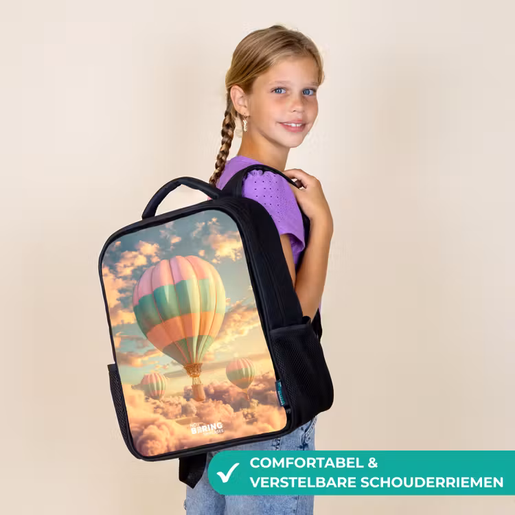 Pastel skyliner Rugzak - Zwart middel -sfeer6_NL