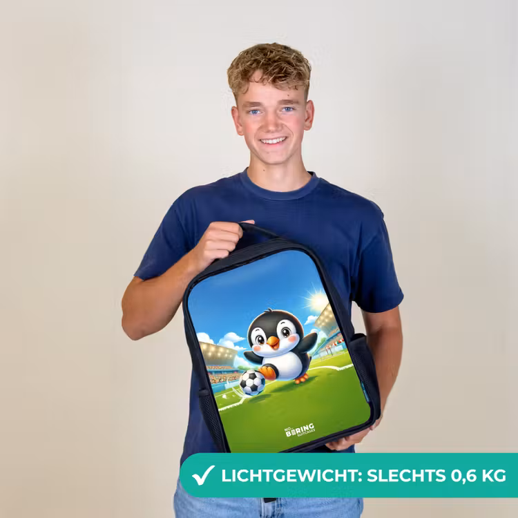 Penalty pinguïn Rugzak - Zwart middel -sfeer7_NL
