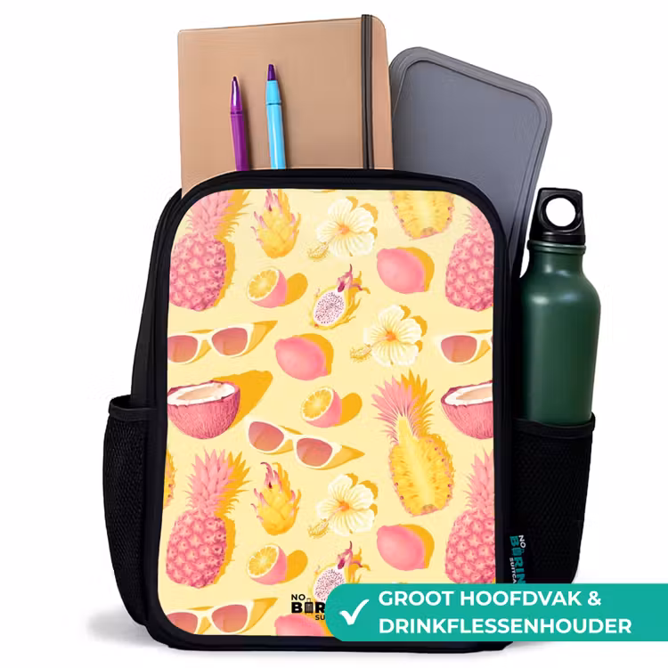 Pina colada Rugzak - Zwart middel -inhoud_NL