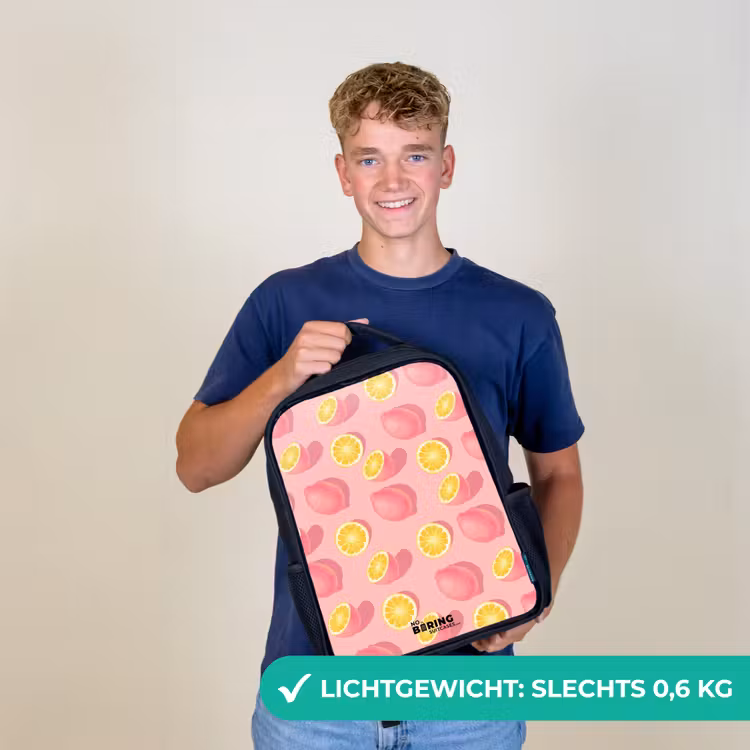 Pink limoncello Rugzak - Zwart middel -sfeer7_NL