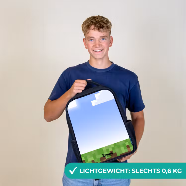 Pixel wereld Rugzak - Zwart middel -sfeer7_NL