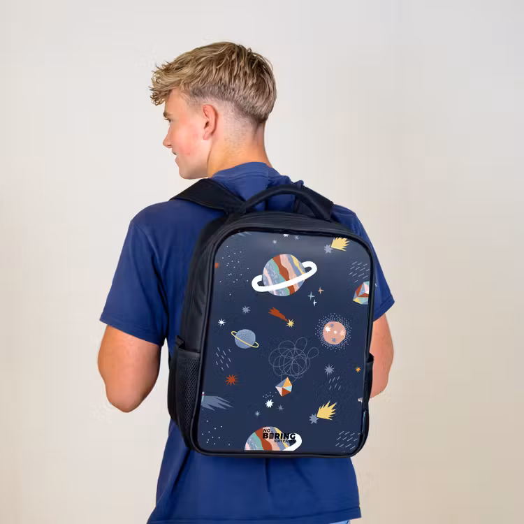 Planeten in de hemel Rugzak - Zwart middel -sfeer8