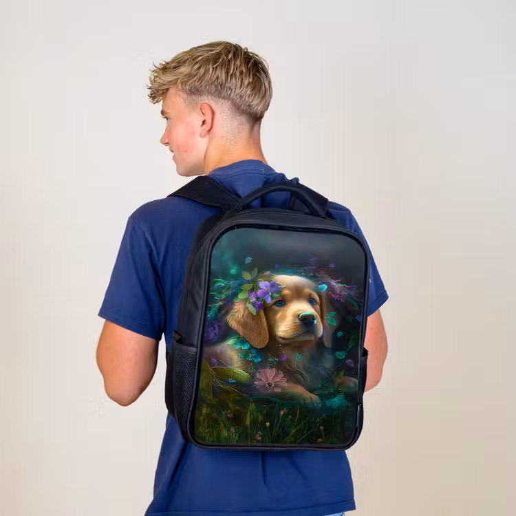 Polly Pup Rugzak - Zwart middel -sfeer8