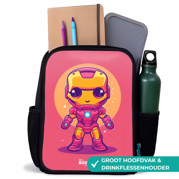 Roze ranger Rugzak - Zwart middel -inhoud_NL