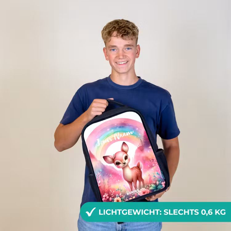 Roze reebokje Rugzak - Zwart middel -sfeer7_NL