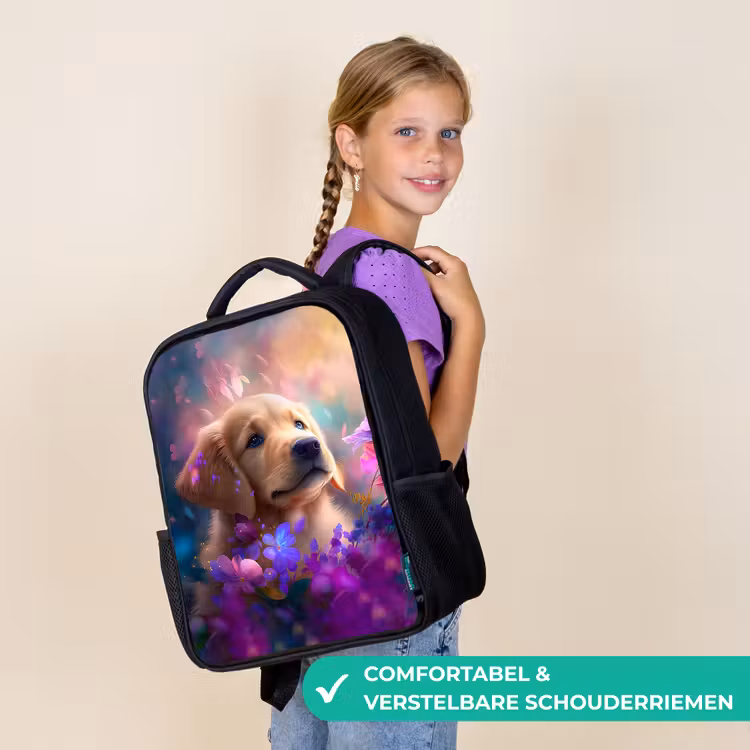 Rudy Retriever Rugzak - Zwart middel -sfeer6_NL