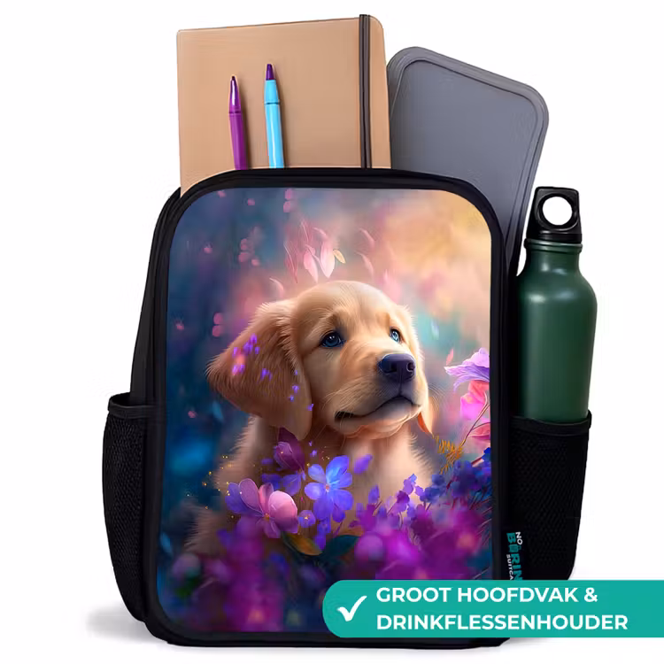 Rudy Retriever Rugzak - Zwart middel -inhoud_NL
