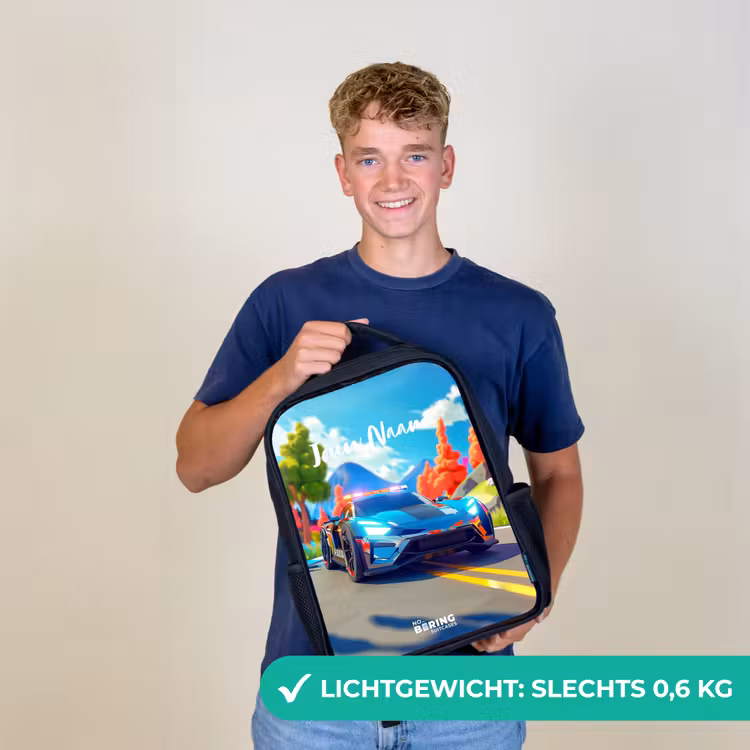 Sirene speedcar Rugzak - Zwart middel -sfeer7_NL