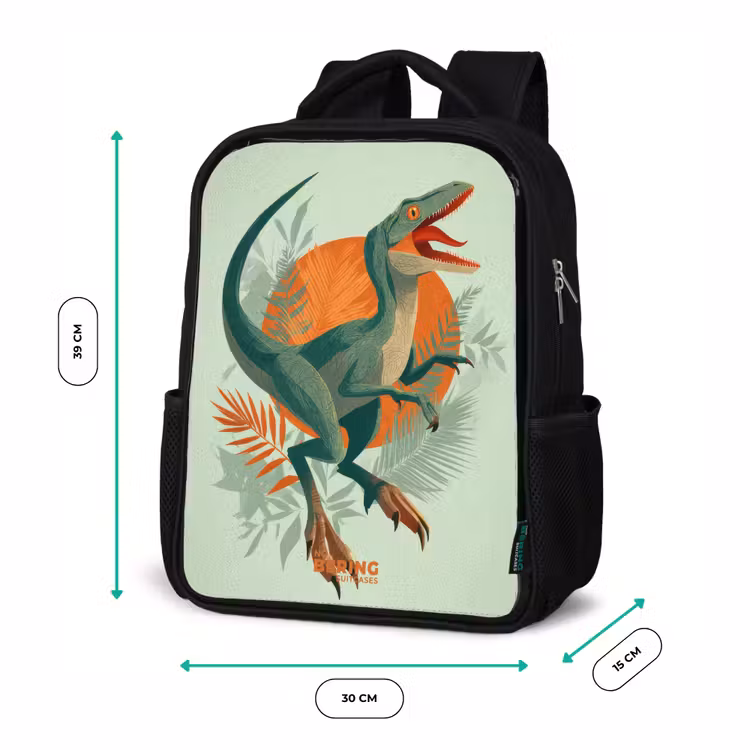Sluipende jager met bladeren Rugzak - Zwart middel -productfoto_formaten