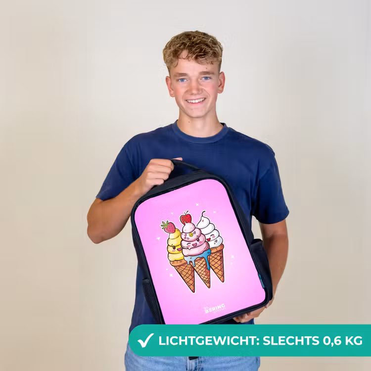 Smeltende swirls Rugzak - Zwart middel -sfeer7_NL
