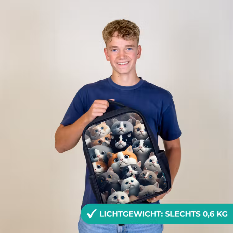 Snoezige Snuitjes Rugzak - Zwart middel -sfeer7_NL