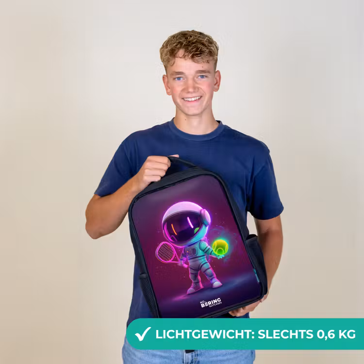 Space tennis Rugzak - Zwart middel -sfeer7_NL