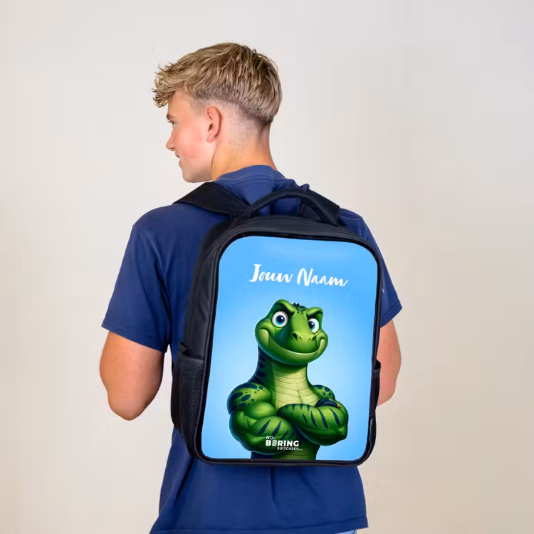 Spierbundelsaurus Rugzak - Zwart middel -sfeer8