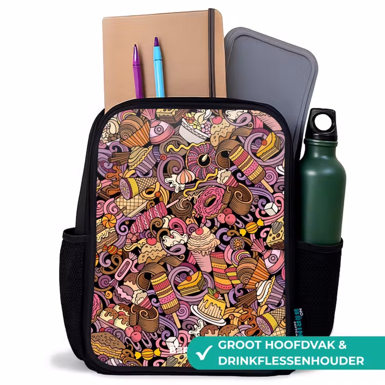 Sweet surprises Rugzak - Zwart middel -inhoud_NL