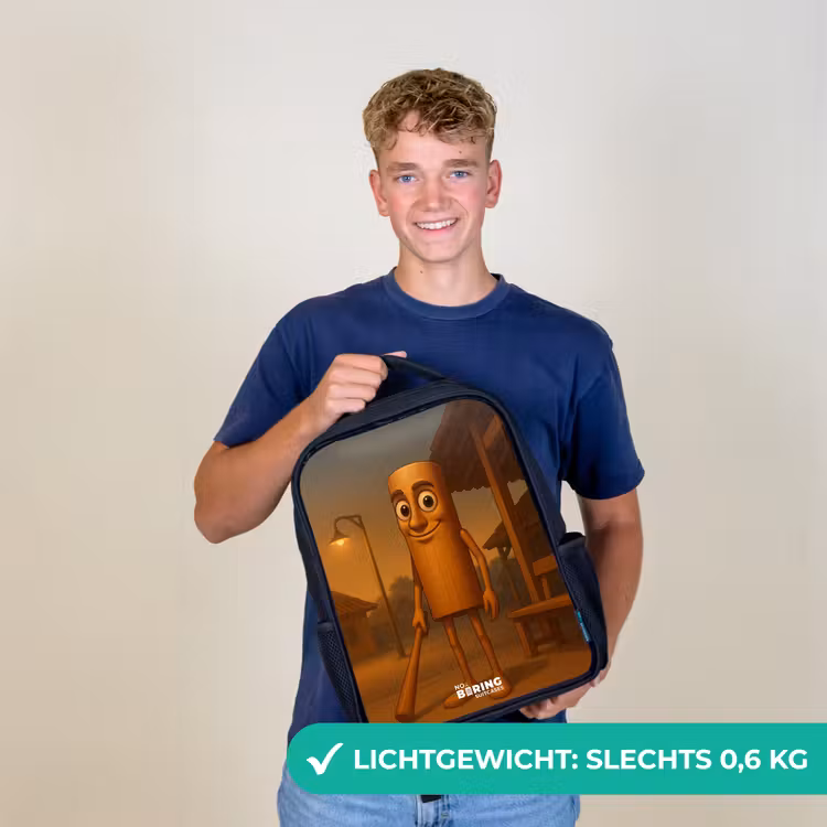 Tung Tung Tung Sahur Rugzak - Zwart middel -sfeer7_NL