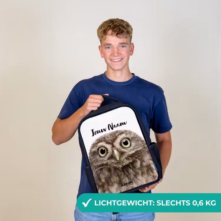 Ulke Uil Rugzak - Zwart middel -sfeer7_NL