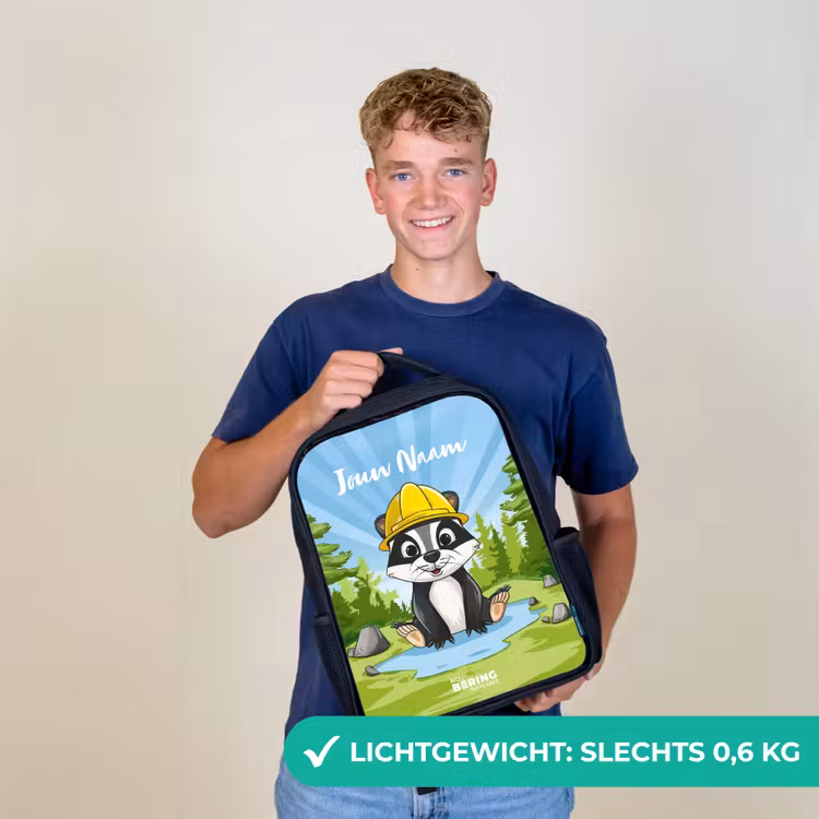 Wally werkbeer Rugzak - Zwart middel -sfeer7_NL