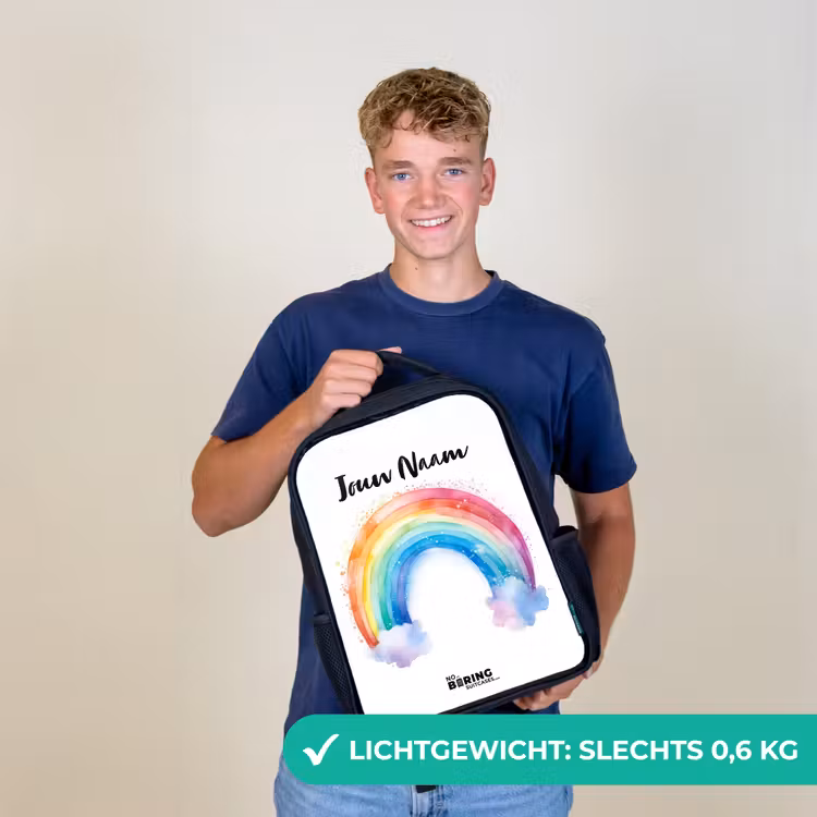 Waterverf wonderboog Rugzak - Zwart middel -sfeer7_NL