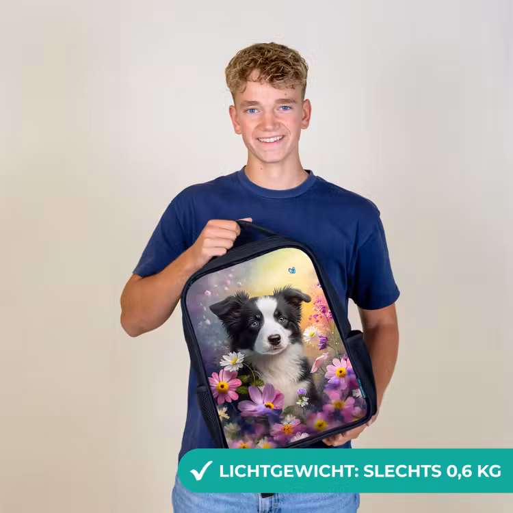 Wessel Woef Rugzak - Zwart middel -sfeer7_NL