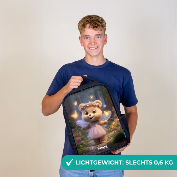 Beer - Vlinders - Bos - Fairy Rugzak - Zwart middel -sfeer7_NL