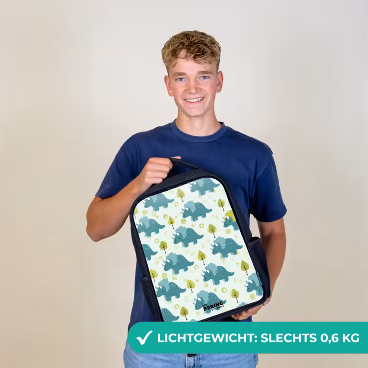 Dinos - Patroon - Natuur Rugzak - Zwart middel -sfeer7_NL