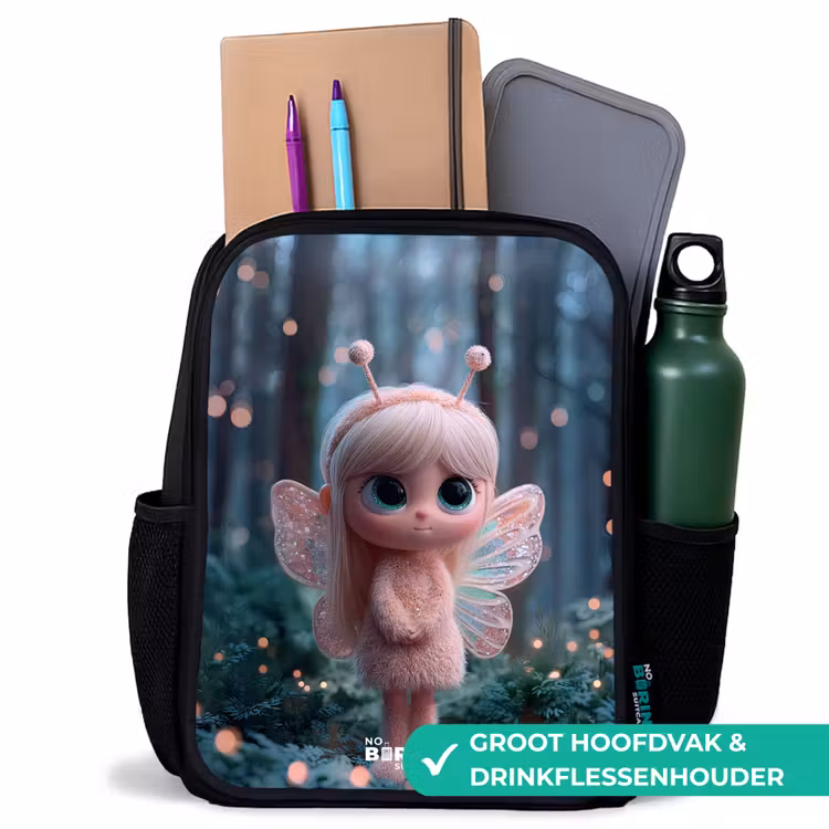 Fairy - Bos - Glitters Rugzak - Zwart middel -inhoud_NL