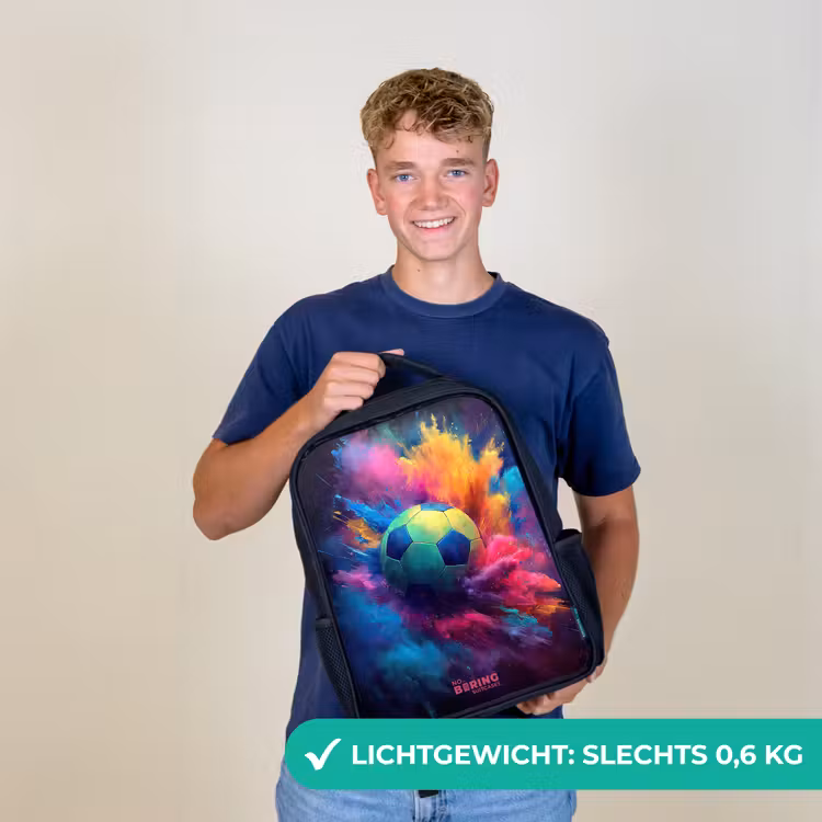 Neon - Bal - Kleurrijk Rugzak - Zwart middel -sfeer7_NL