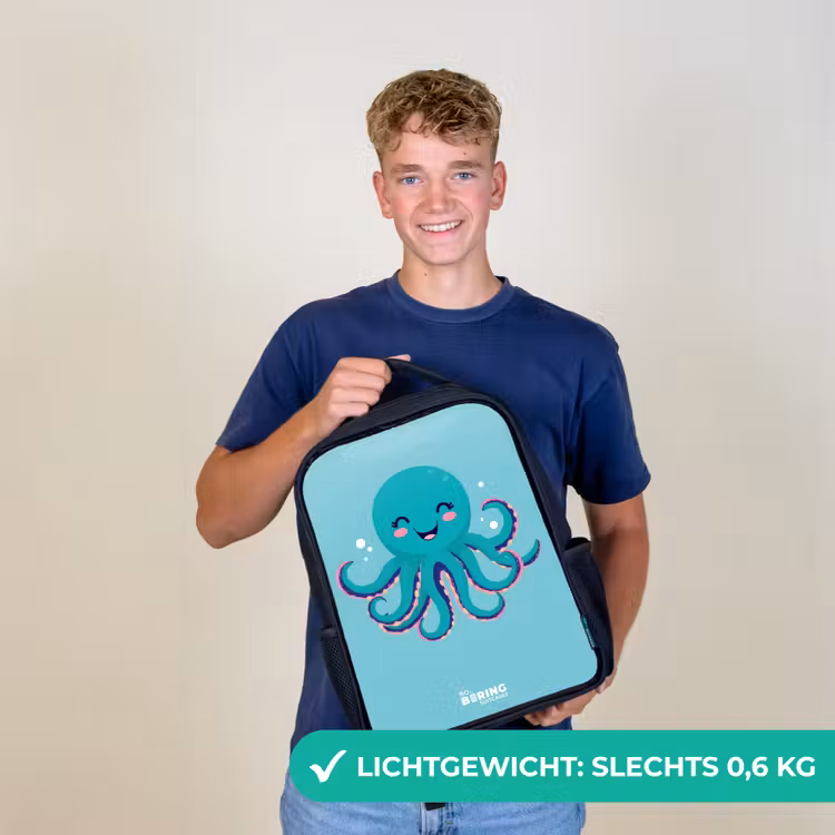 Octopus - Water - Blauw Rugzak - Zwart middel -sfeer7_NL
