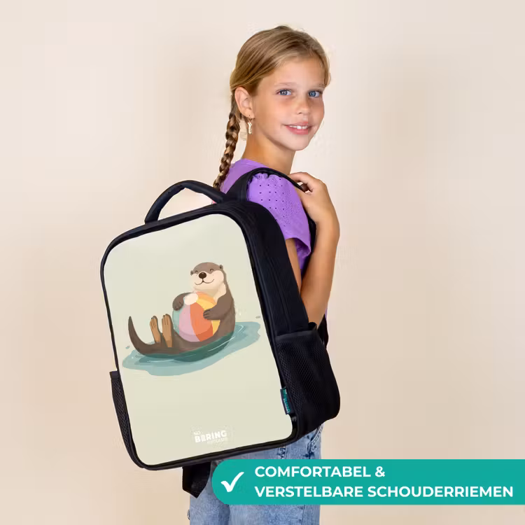 Otter - Strandbal - Water Rugzak - Zwart middel -sfeer6_NL