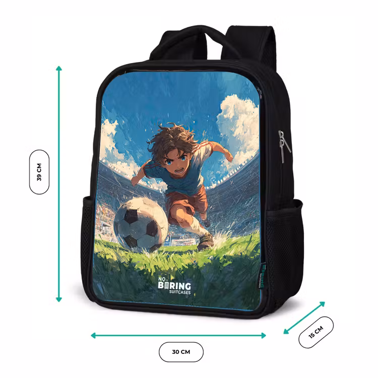 Stadion - Voetbal - Jongen Rugzak - Zwart middel -productfoto_formaten