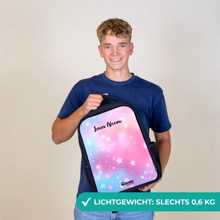 Sterren - Roze - Blauw Rugzak - Zwart middel -sfeer7_NL