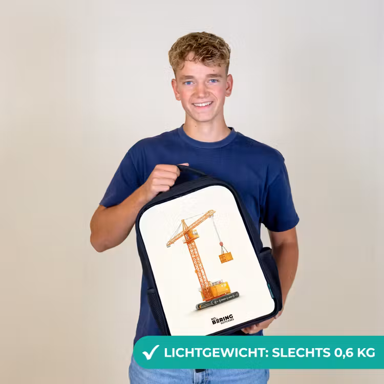 Torenkraan - Getekend - Oranje Rugzak - Zwart middel -sfeer7_NL