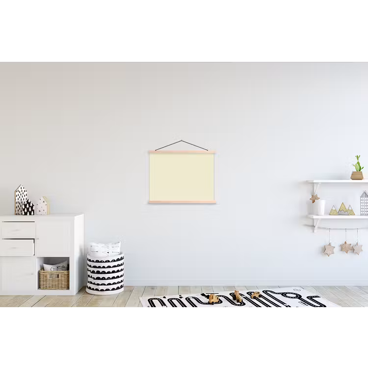 Arctic - Daisy - Nude textielposter latten blank klein 122 -kinderkamer