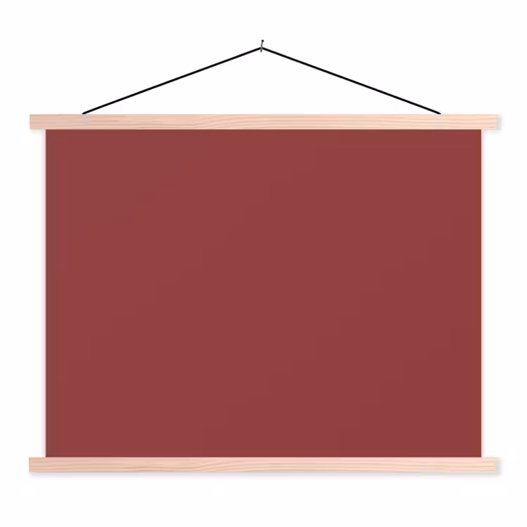 Barn - Antique - Rood textielposter latten blank klein 122 -3d