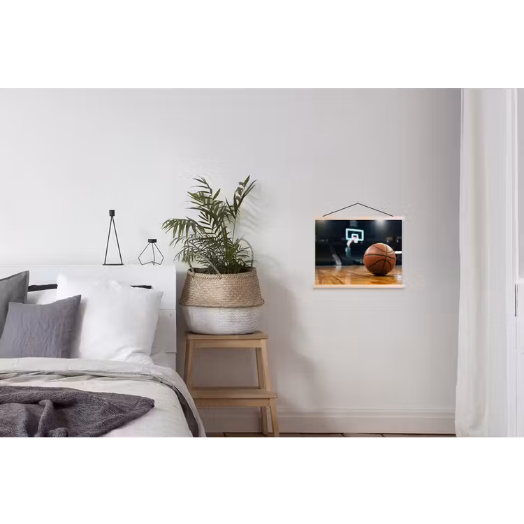 Basketbal - Arena - Sport textielposter latten blank klein -woonkamer