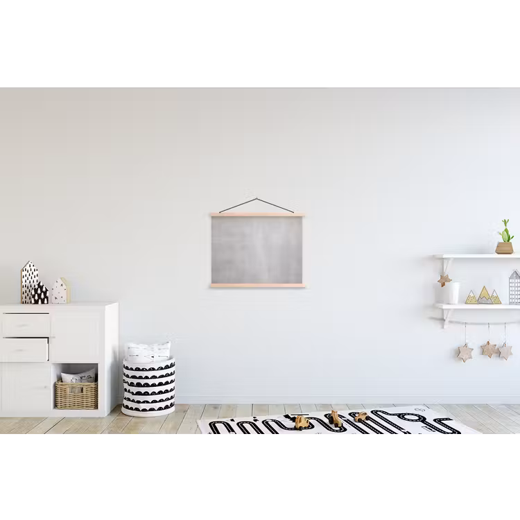 Beton - Grijs - Cement - Industrieel - Structuur textielposter latten blank klein -kinderkamer