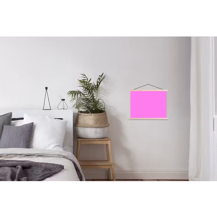 Bright - Orchid - Roze textielposter latten blank klein 122 -woonkamer