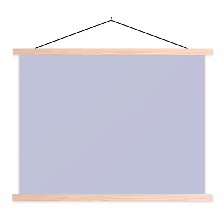 Chalky - Lavender - Paars textielposter latten blank klein 122 -3d