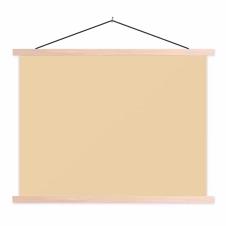Desert - Sand - Nude textielposter latten blank klein 122 -3d