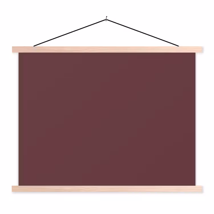 Dusty - Rose - Roze textielposter latten blank klein 122 -3d