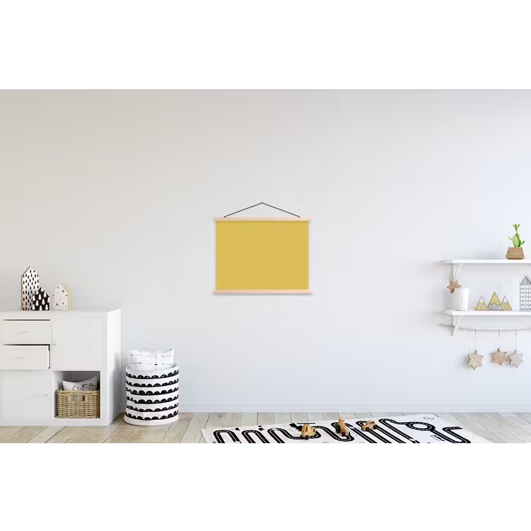 Golden - Victory - Geel textielposter latten blank klein 122 -kinderkamer