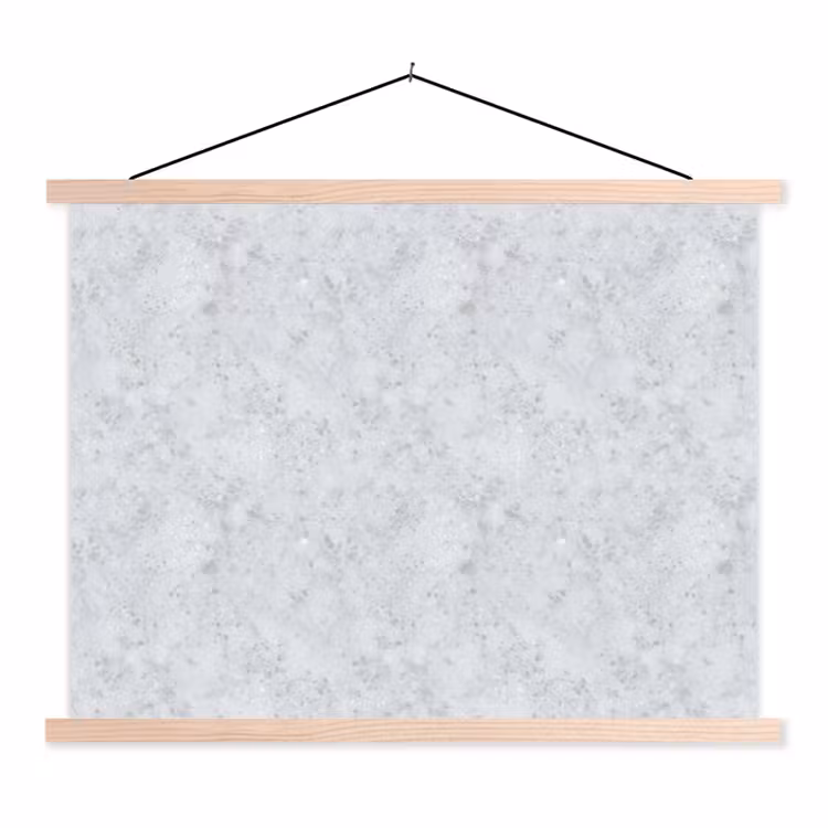 Grijs - Terrazzo-effect - Beton textielposter latten blank klein 122 -3d