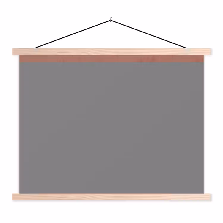 Illustratie - Vogels - Abstract - Roze textielposter latten blank klein -3d