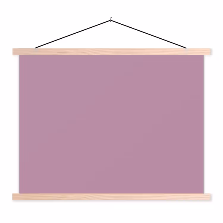 Lilac - Paars - Mauve textielposter latten blank klein 122 -3d