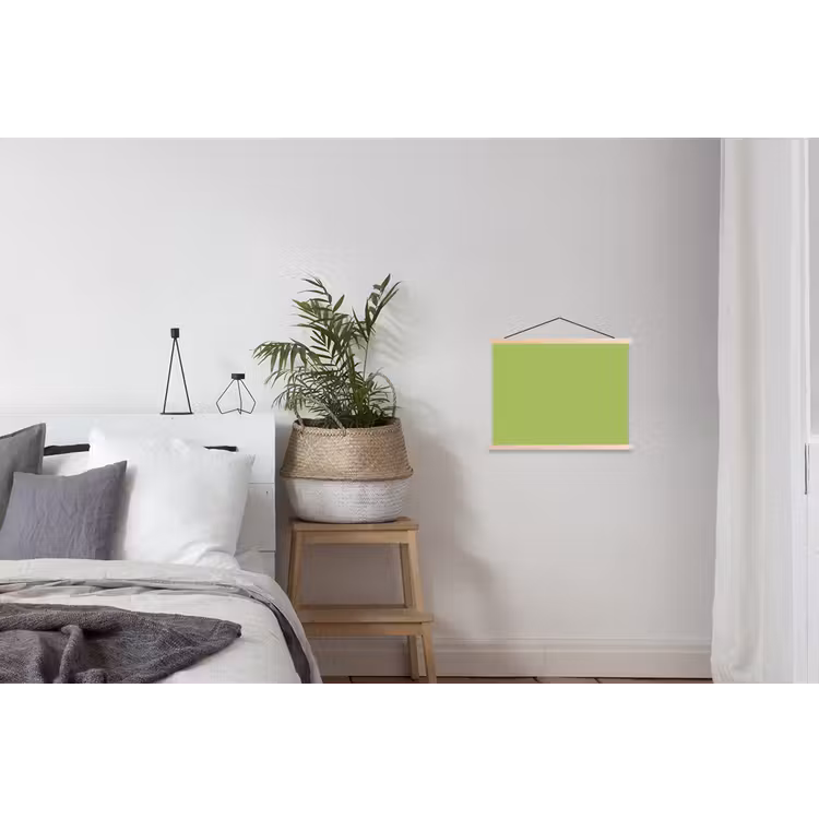 Lime - Glow - Groen textielposter latten blank klein 122 -woonkamer