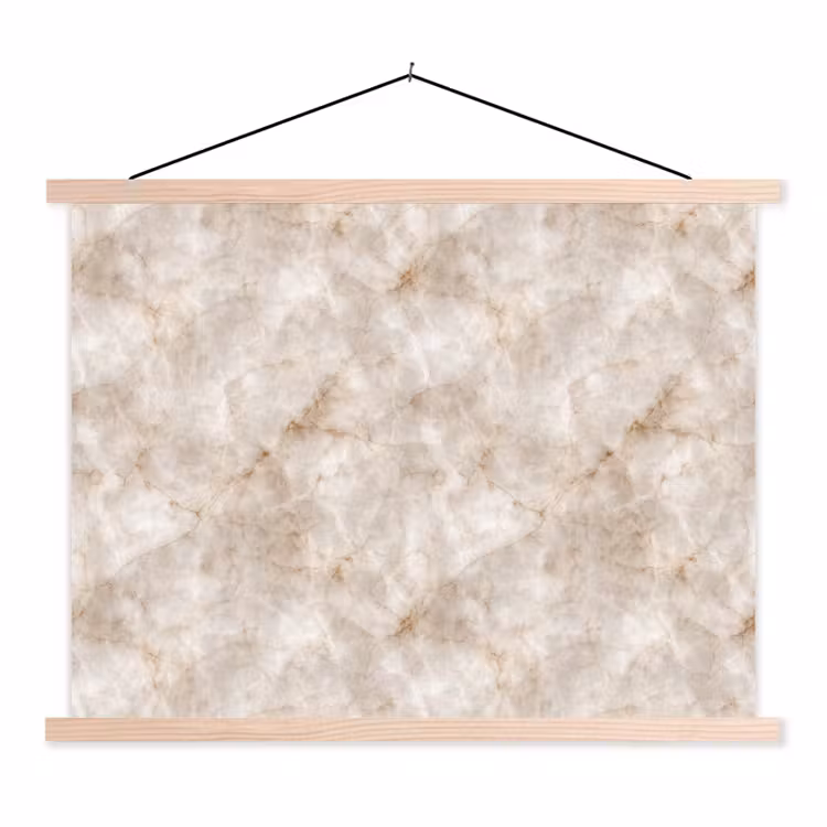 Marmer - Patroon - Klassiek textielposter latten blank klein 122 -3d